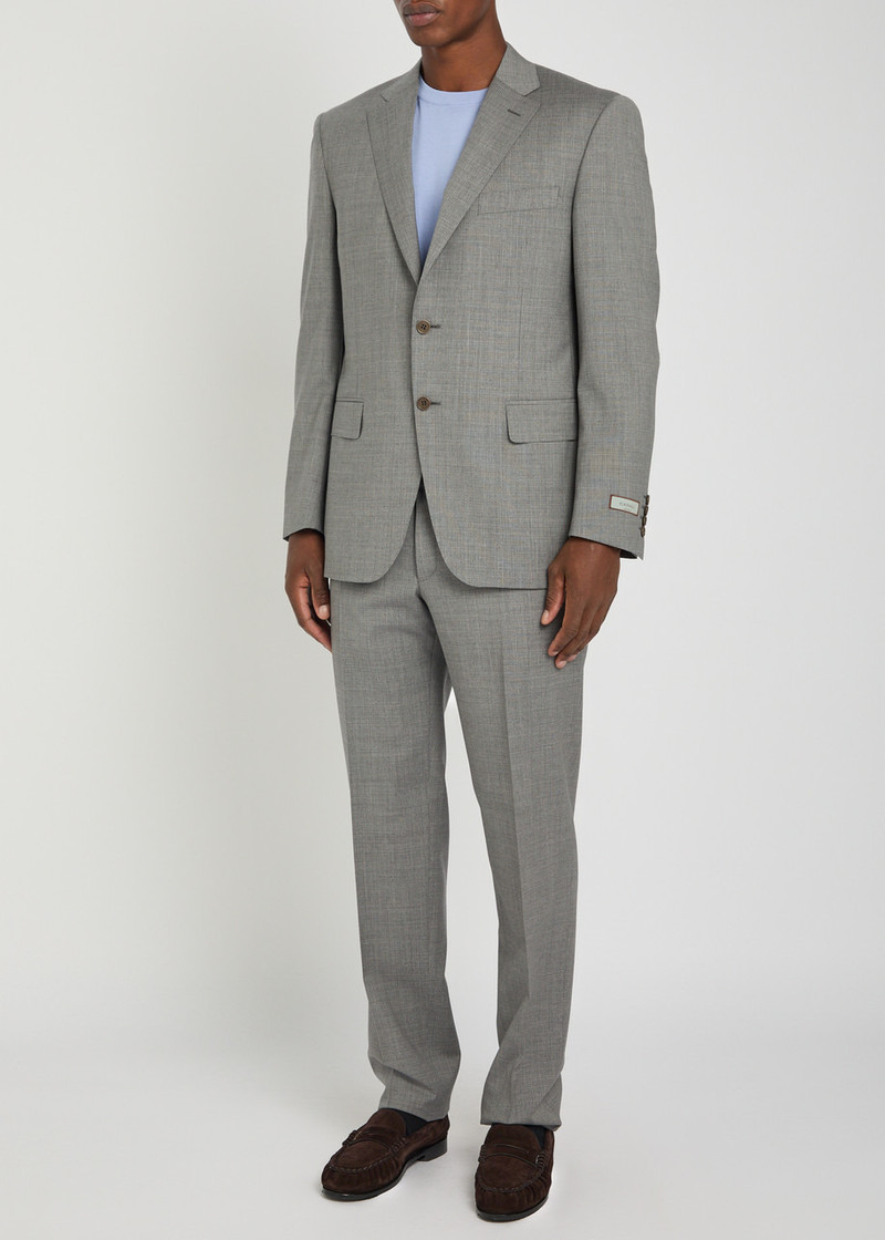 Canali Canali Checked Wool Suit outlook