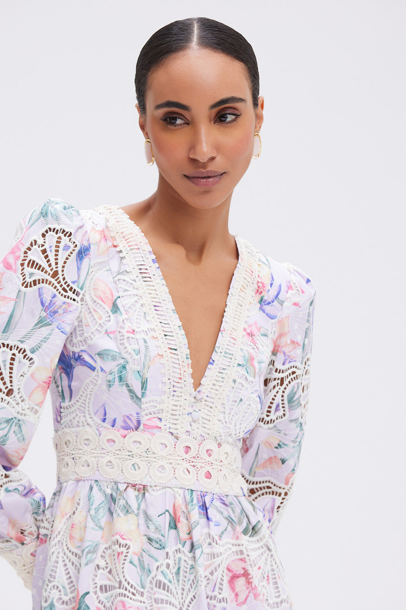 PatBO AMARYLLIS EMBROIDERED MIDI DRESS outlook