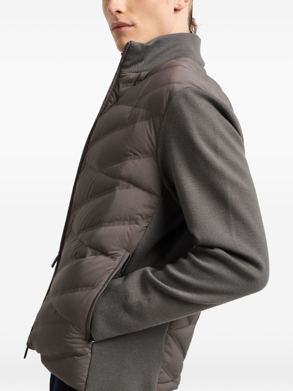 quilted panelled padded jacket - 5