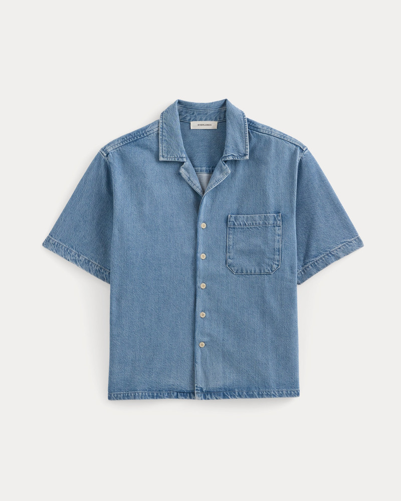 LIGHTWEIGHT DENIM RESORT SHIRT - 1