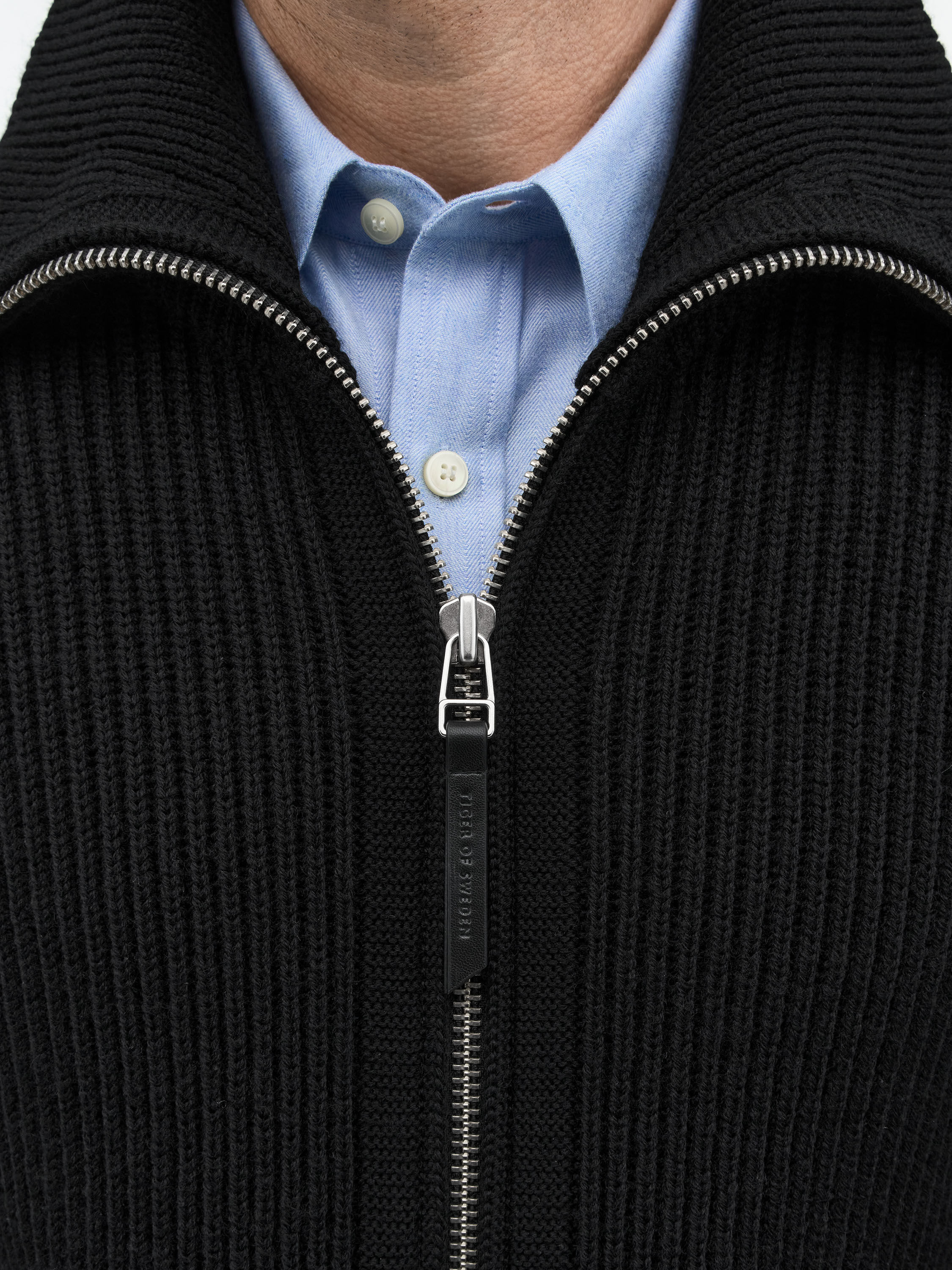 Niall Zip-Up Wool Cardigan - 4
