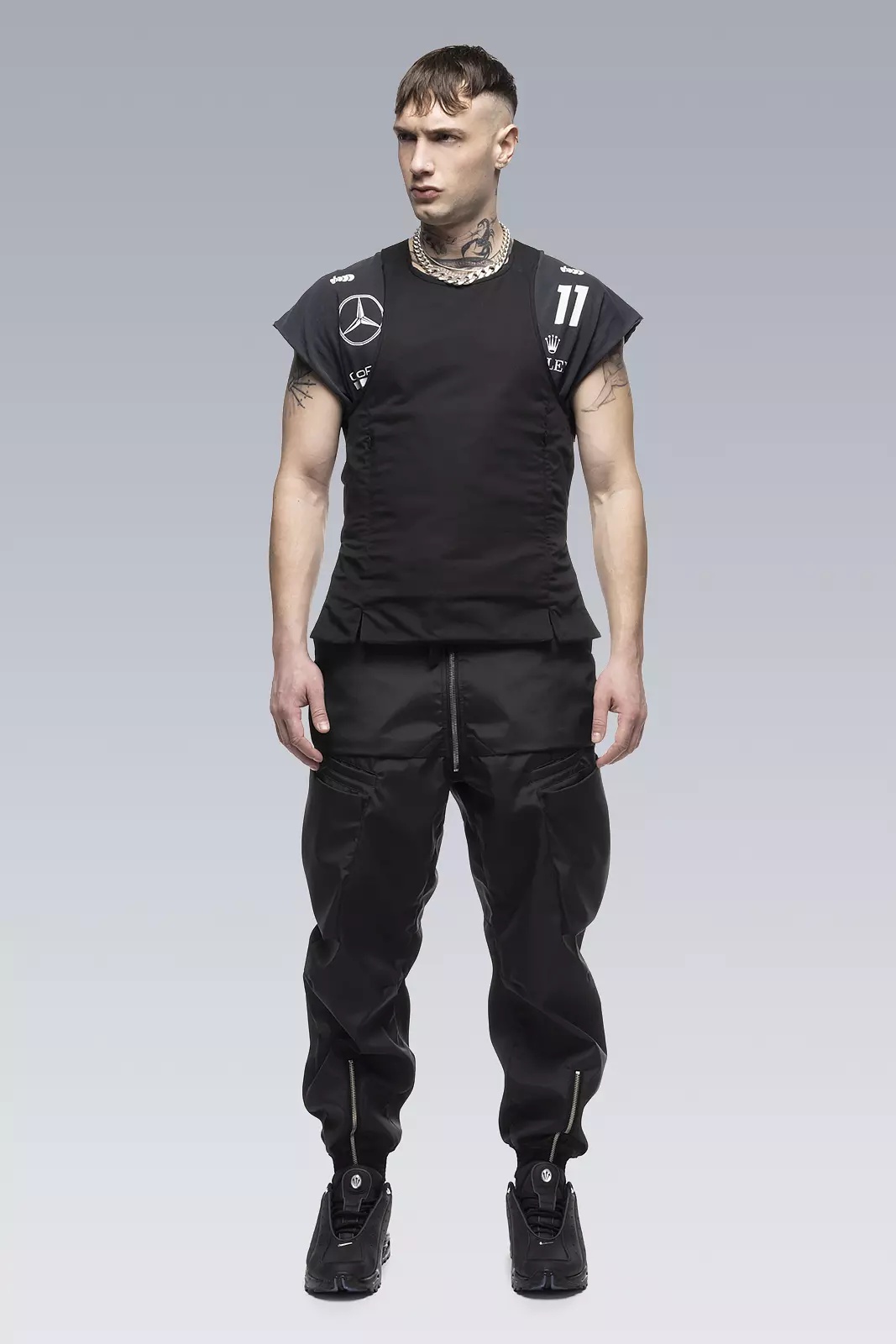 V5S-S HD Cotton Reversible Vest Black - 12