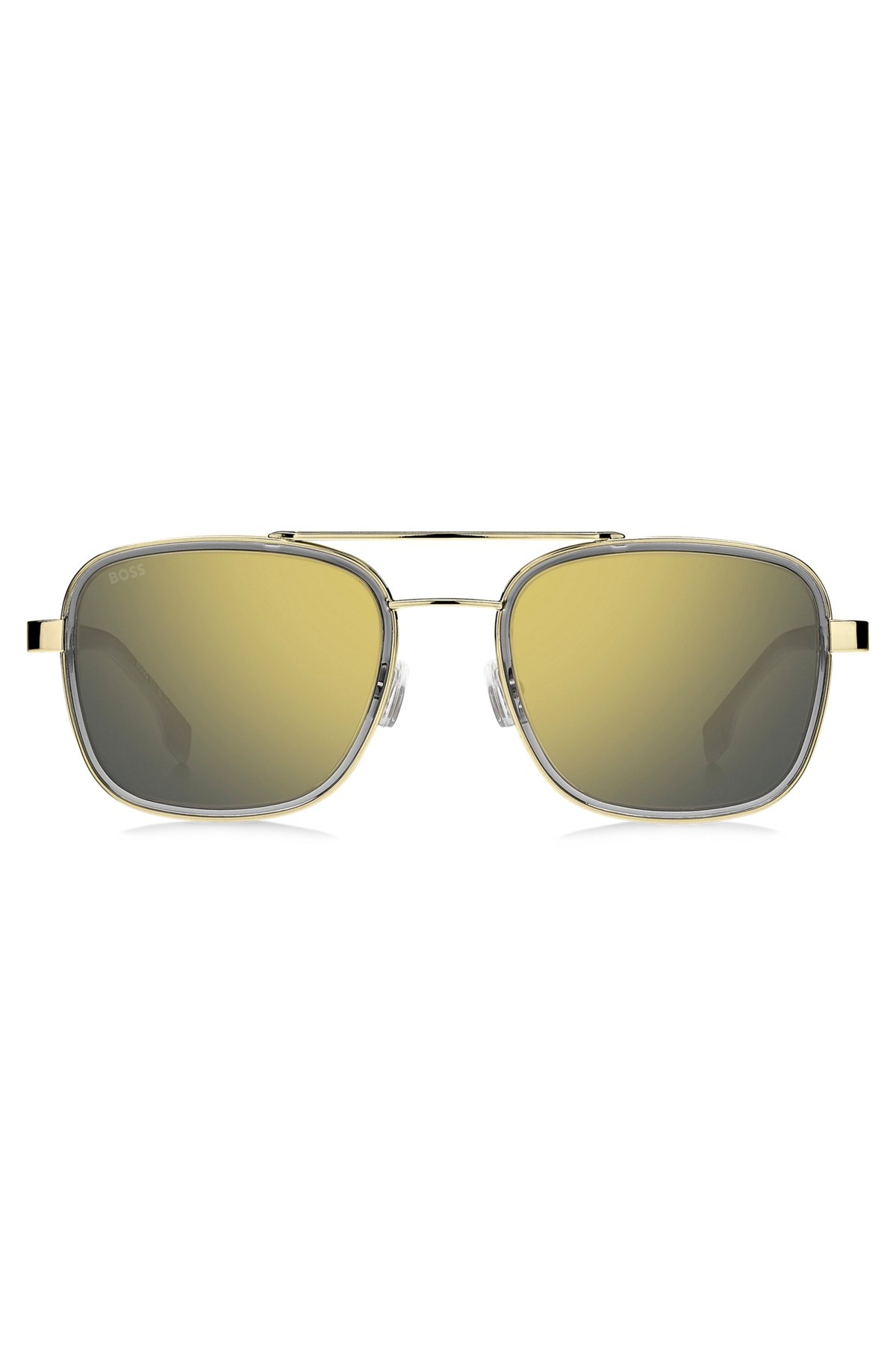 CARBON-FIBER SUNGLASSES WITH GOLD-TONE FRAMES - 3