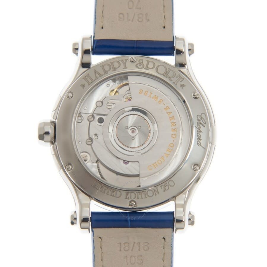 Chopard Happy Love Automatic Blue Dial Ladies Watch 278559-3020 - 4