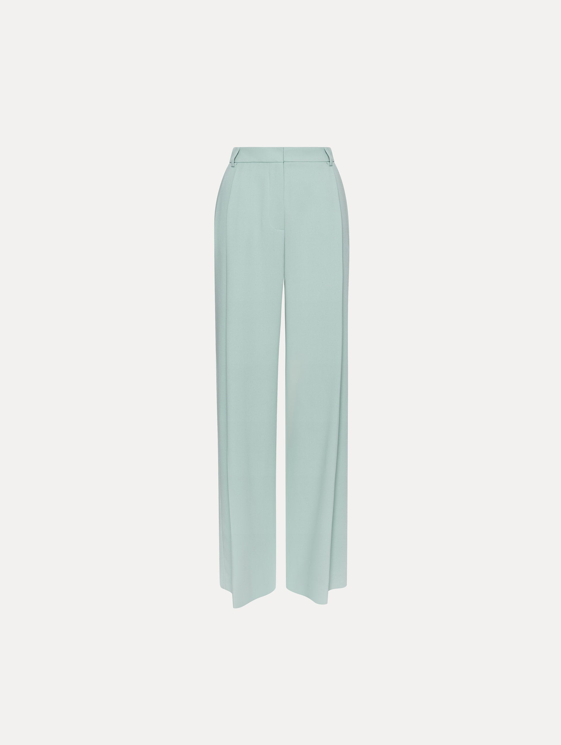 WIDE LEG SILK GEORGETTE PANT - 1
