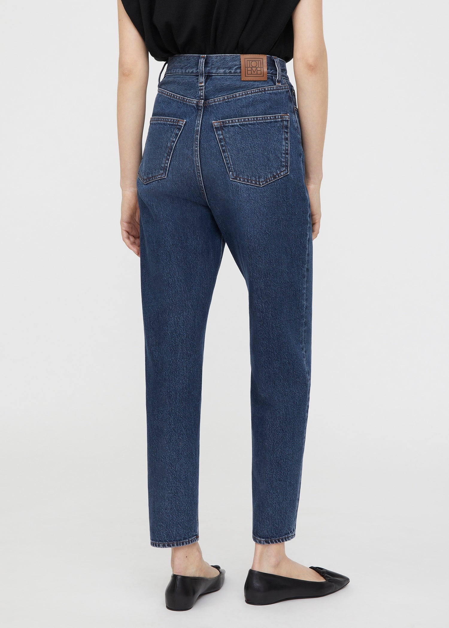 Tapered leg denim dark blue - 5