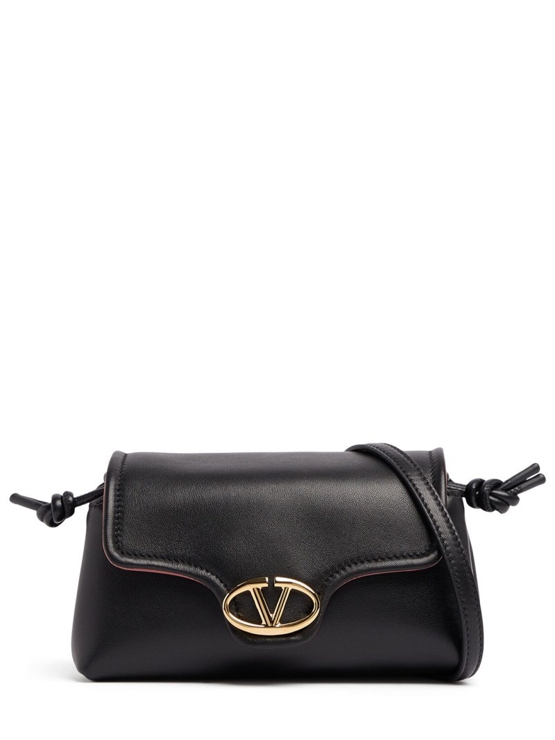 Mini Vlogo leather shoulder bag - 1