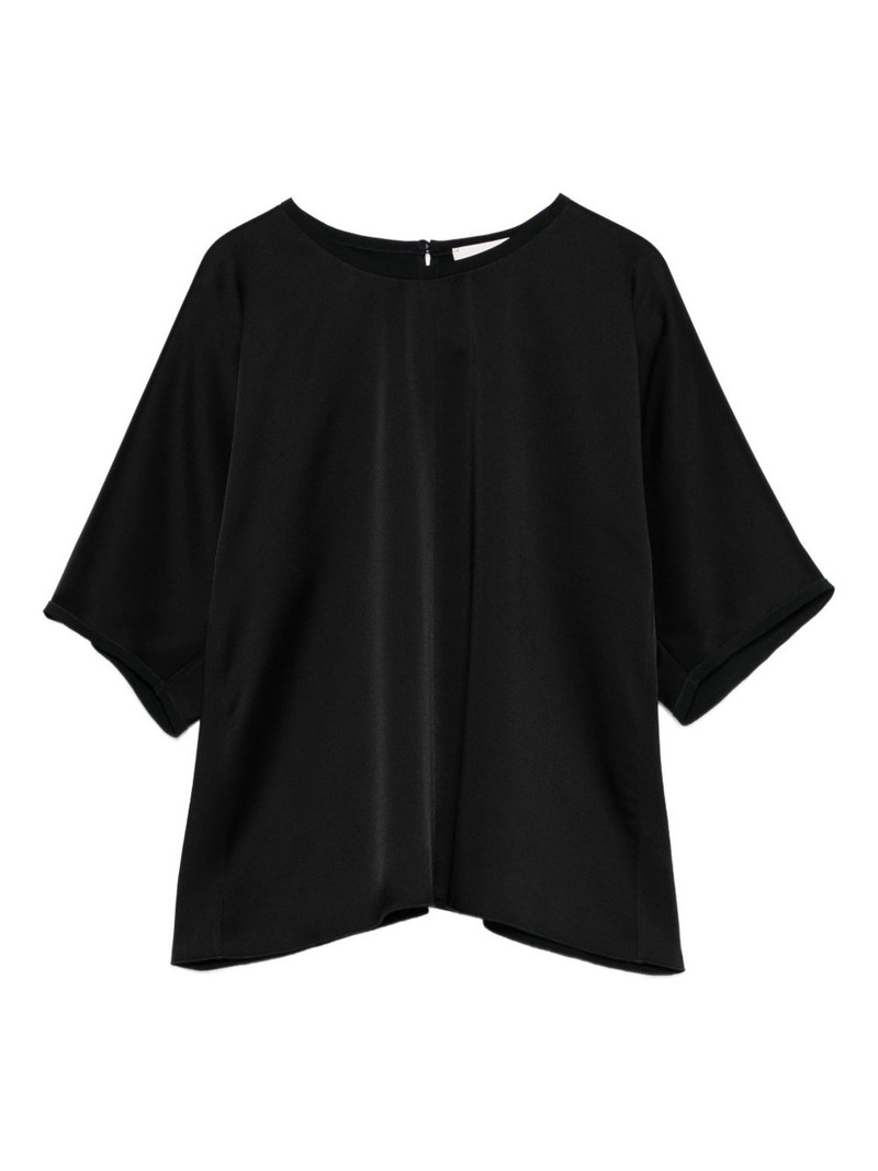 round-neck short-sleeve top 1