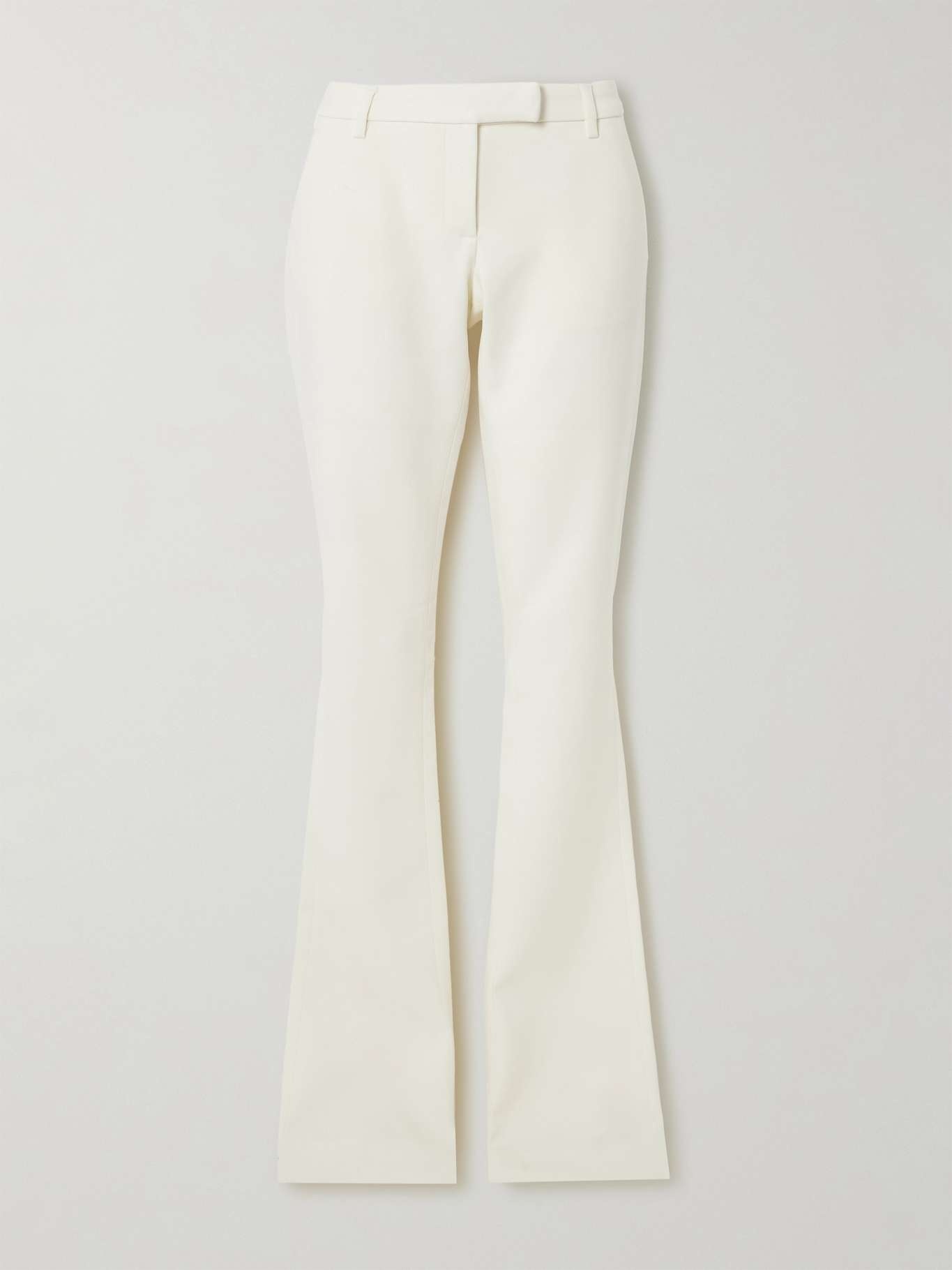 Wool-blend twill flared pants - 1