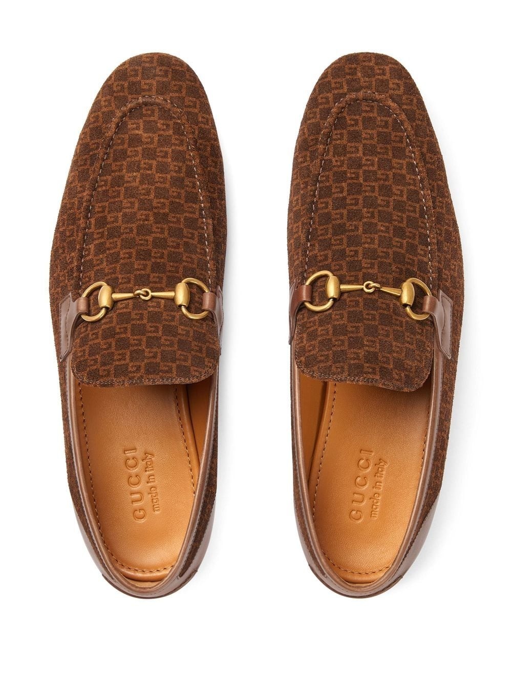 horsebit monogram loafers - 4