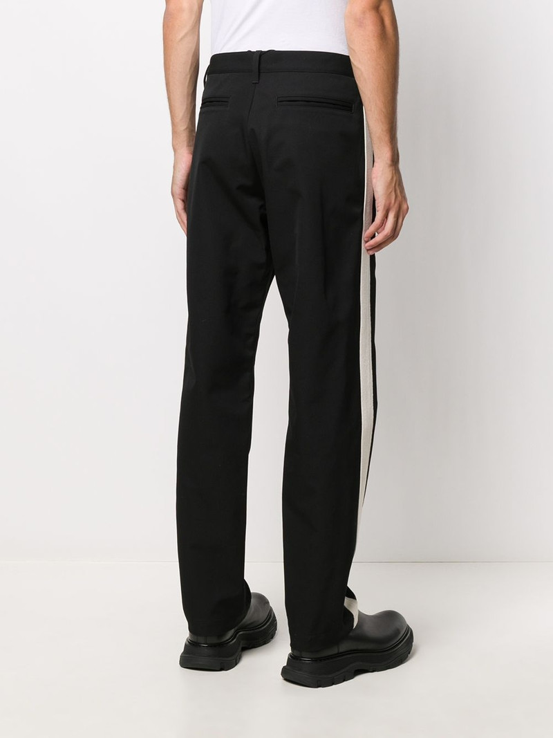 side-stripe straight-fit trousers 4