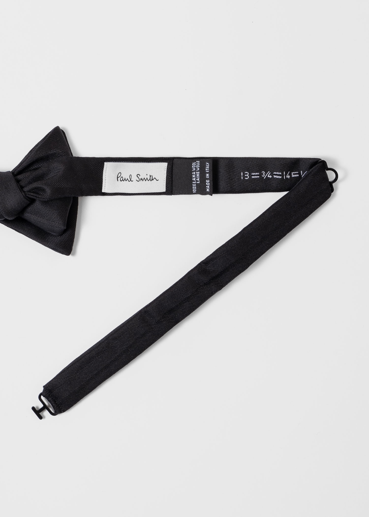 Black 'Shadow Stripe' Bow Tie - 2