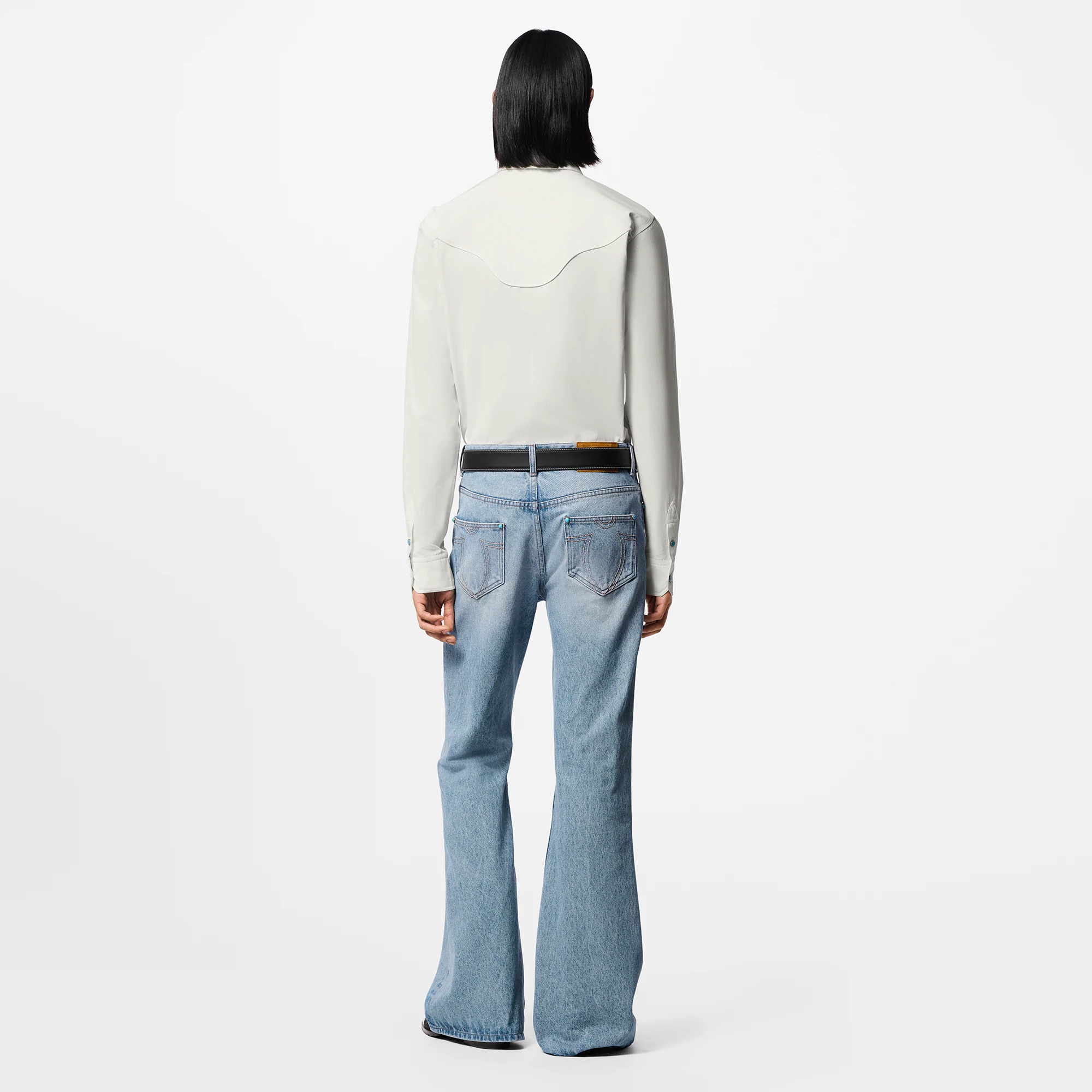 Western Long-Sleeved Cotton Shirt - 3