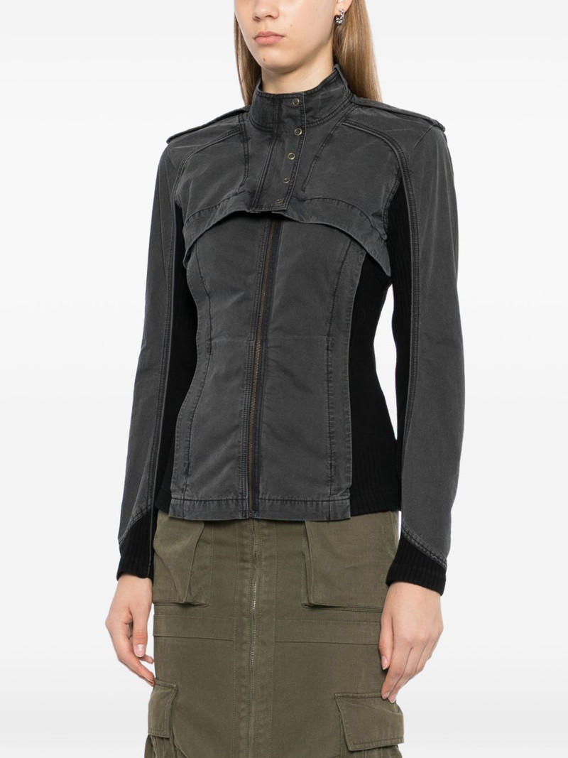 panelled high-neck jacket 3