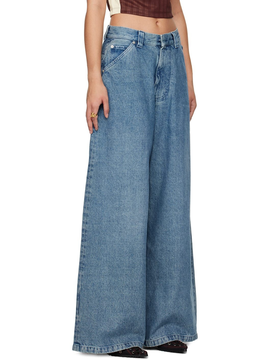 Blue Baggy Jeans - 2