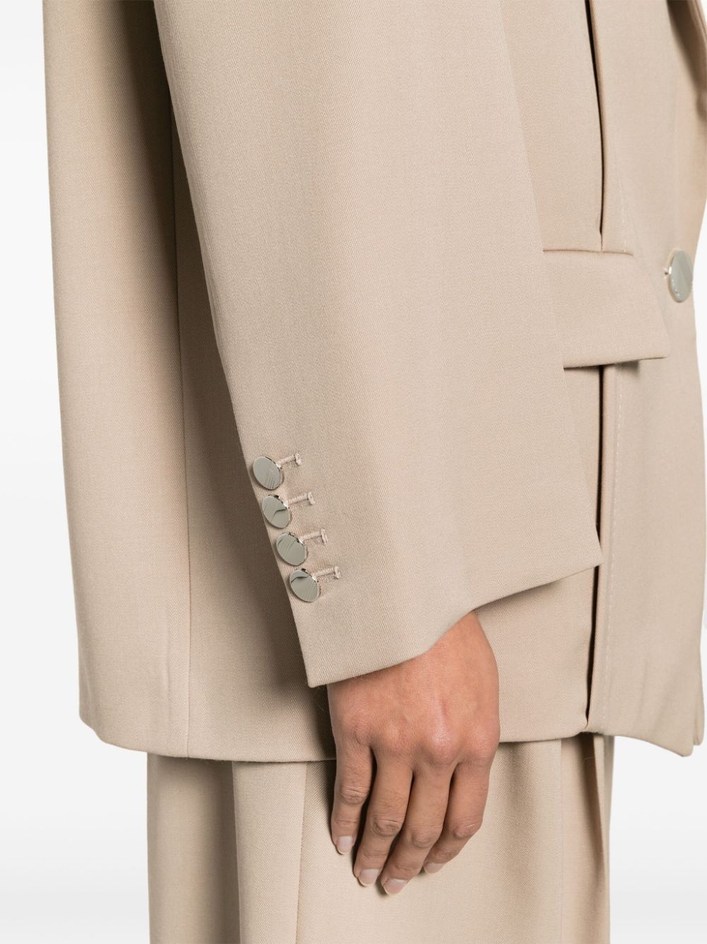 Glen oversized single-breasted blazer - 5