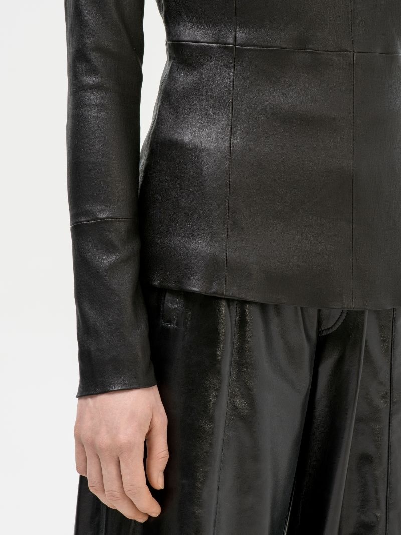 STRETCH LEATHER TOP - 9