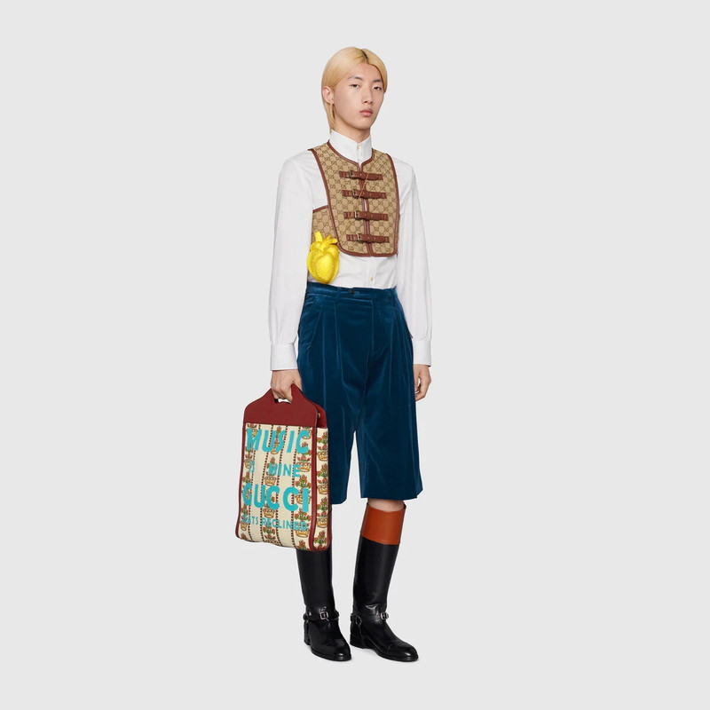 GUCCI Stretch velvet shorts outlook