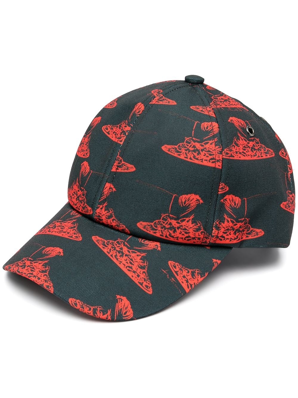 spaghetti print baseball cap - 1