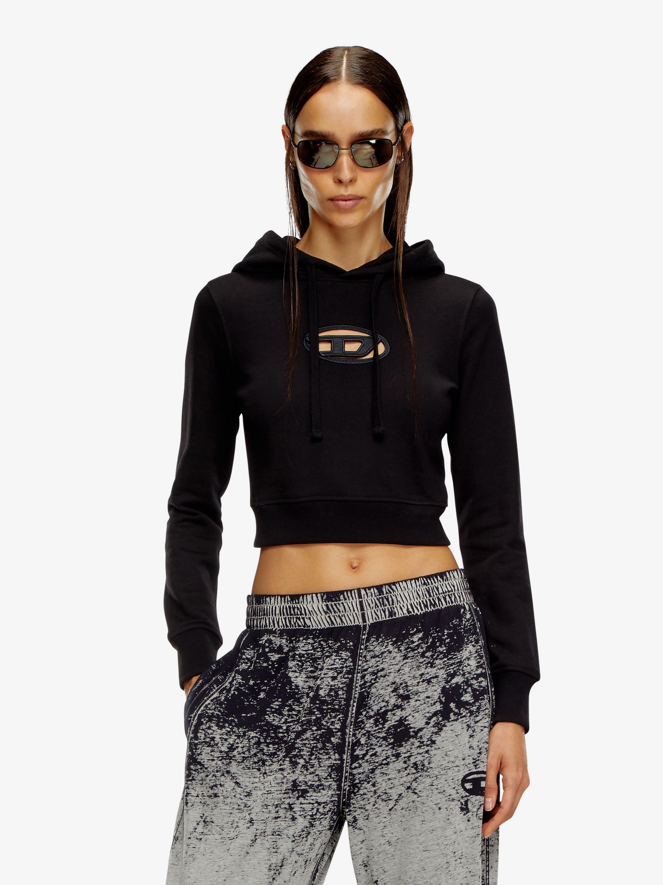 Diesel Women Slimmy Cotton Blend Sweatshirt - 3