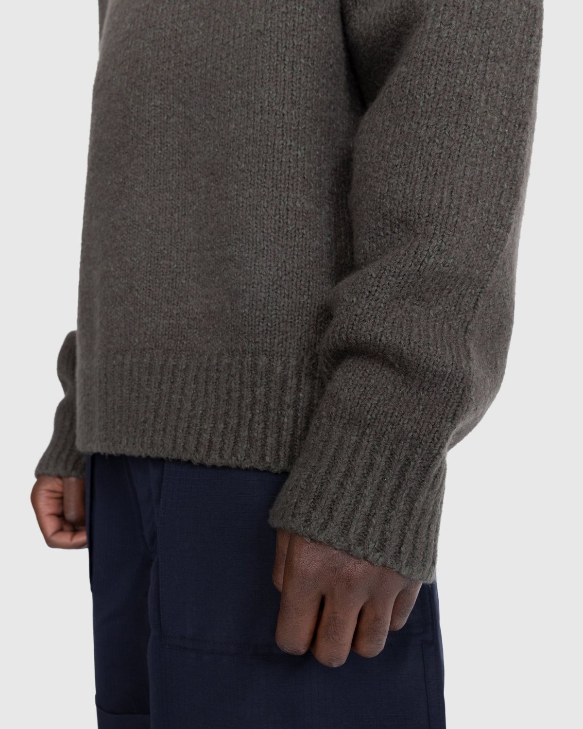 Acne Studios – Wool Blend Crewneck Sweater Green - 7