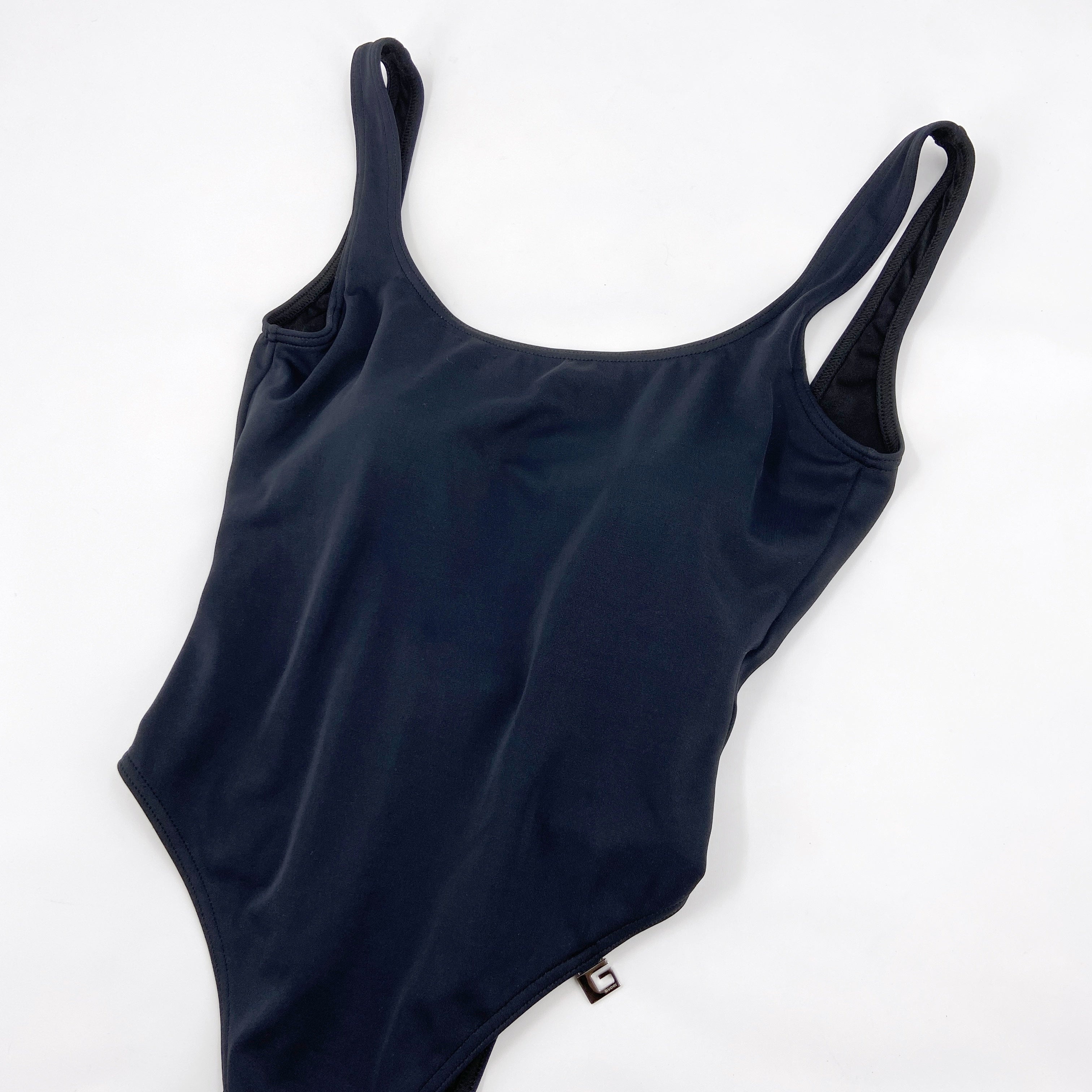 BWNT Gucci Spring 1999 Tom Ford Plunging Backless Navy One-Piece Swimsuit - 6