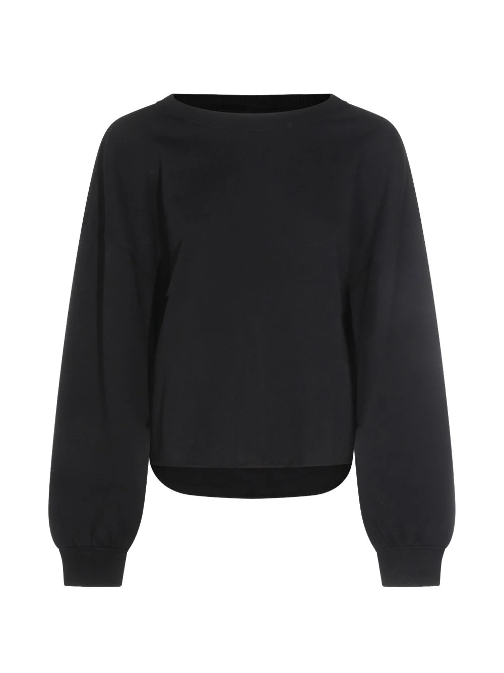 cuffed cropped sweatshirt - 1