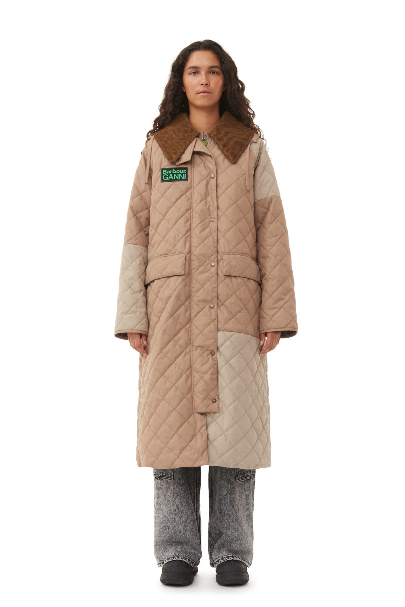 GANNI X BARBOUR BURGHLEY QUILTED JACKET - 2