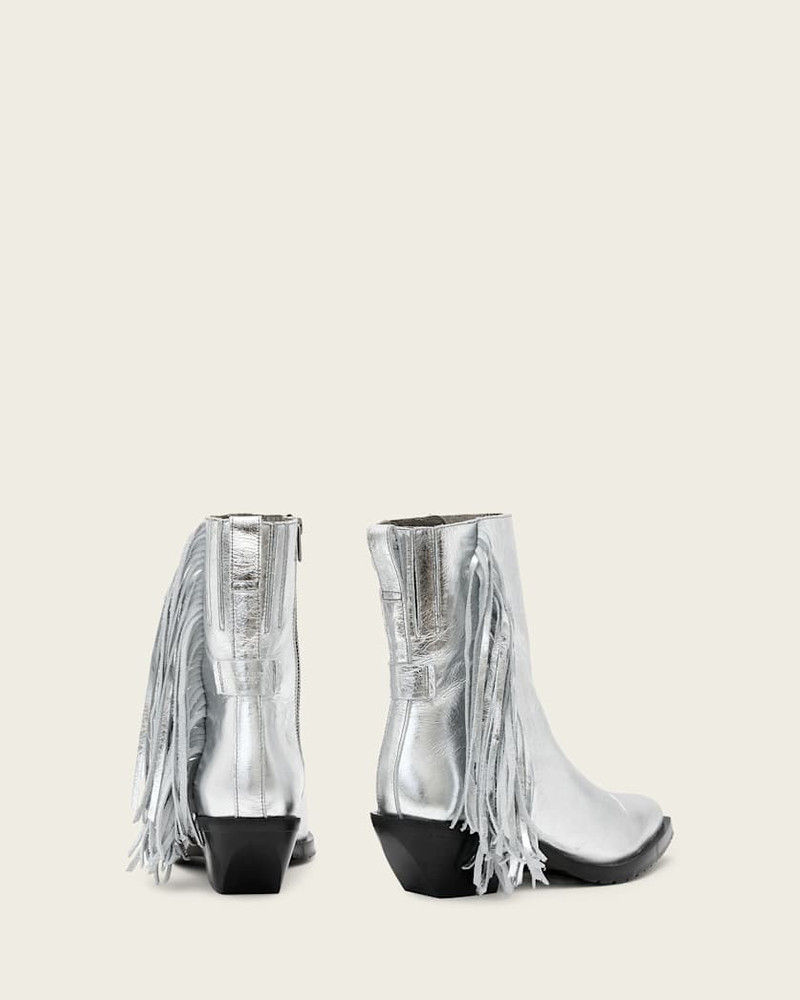 BAZELY METALLIC FRINGE BOOTS 6
