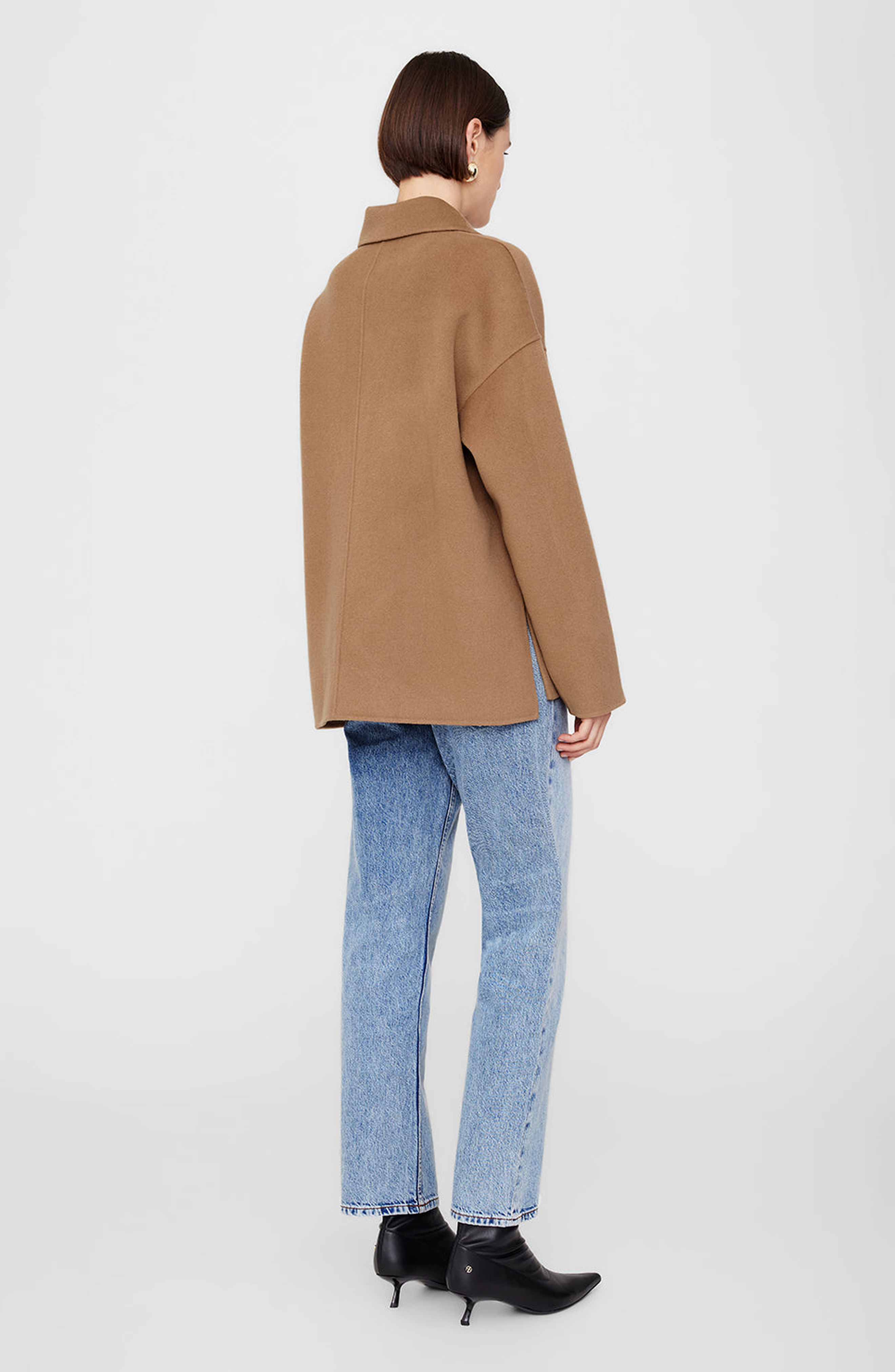 ANINE BING Luca Cashmere Blend Jacket in Camel at Nordstrom - 2