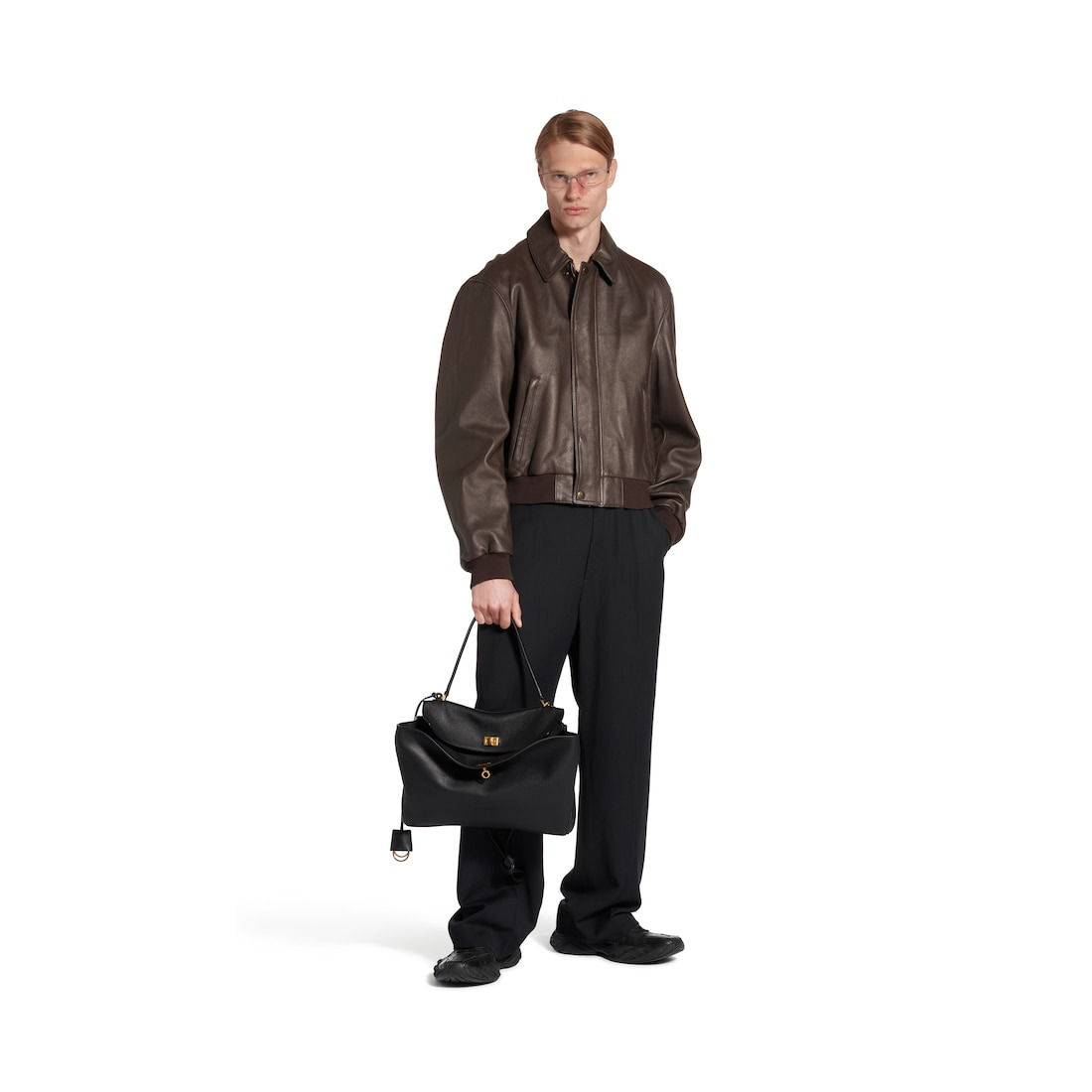 Men's Taxi Jacket in Dark Brown - 2