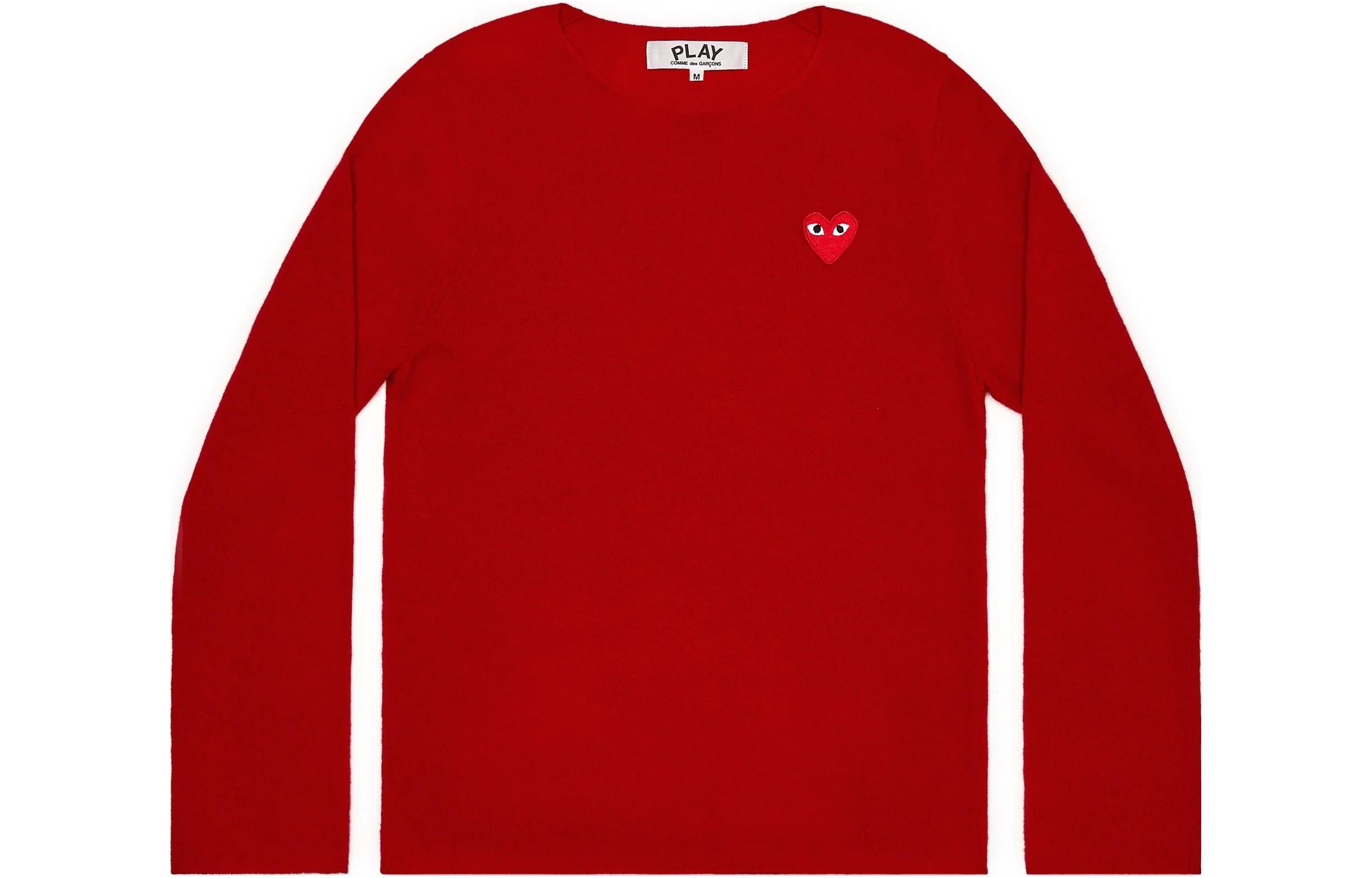 (WMNS) COMME des GARCONS PLAY L/S Basic T-Shirt Red Emblem 'Red' AZ-N067-051-4 - 2