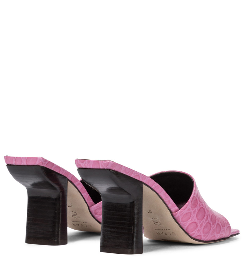 BY FAR Liliana croc-effect leather sandals outlook