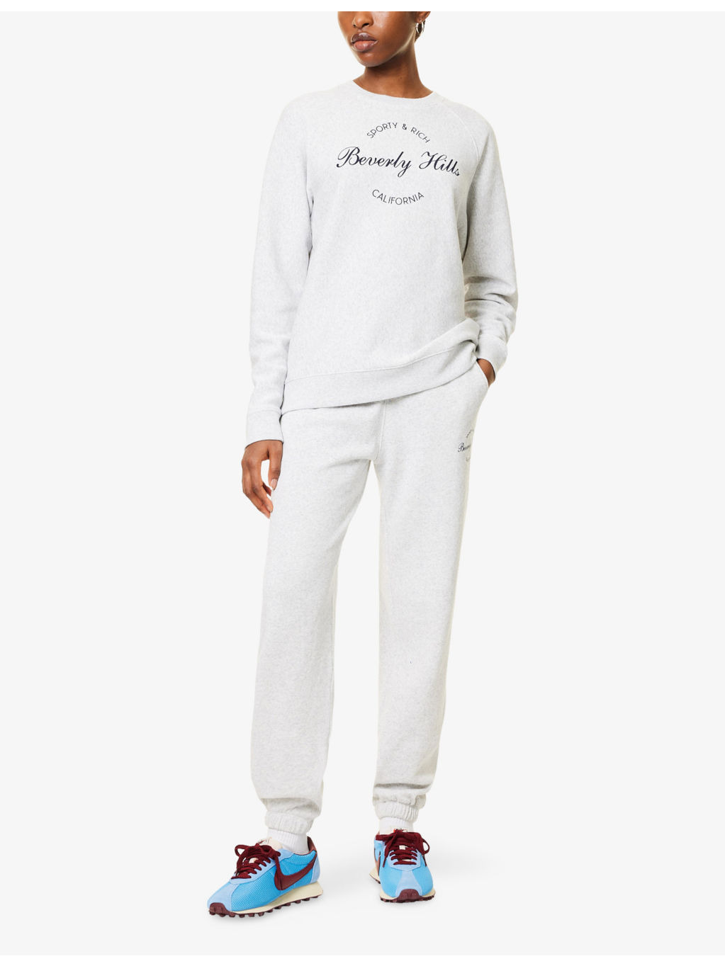 Beverly Script Soft Round-Neck Cotton-Blend Sweatshirt - 2