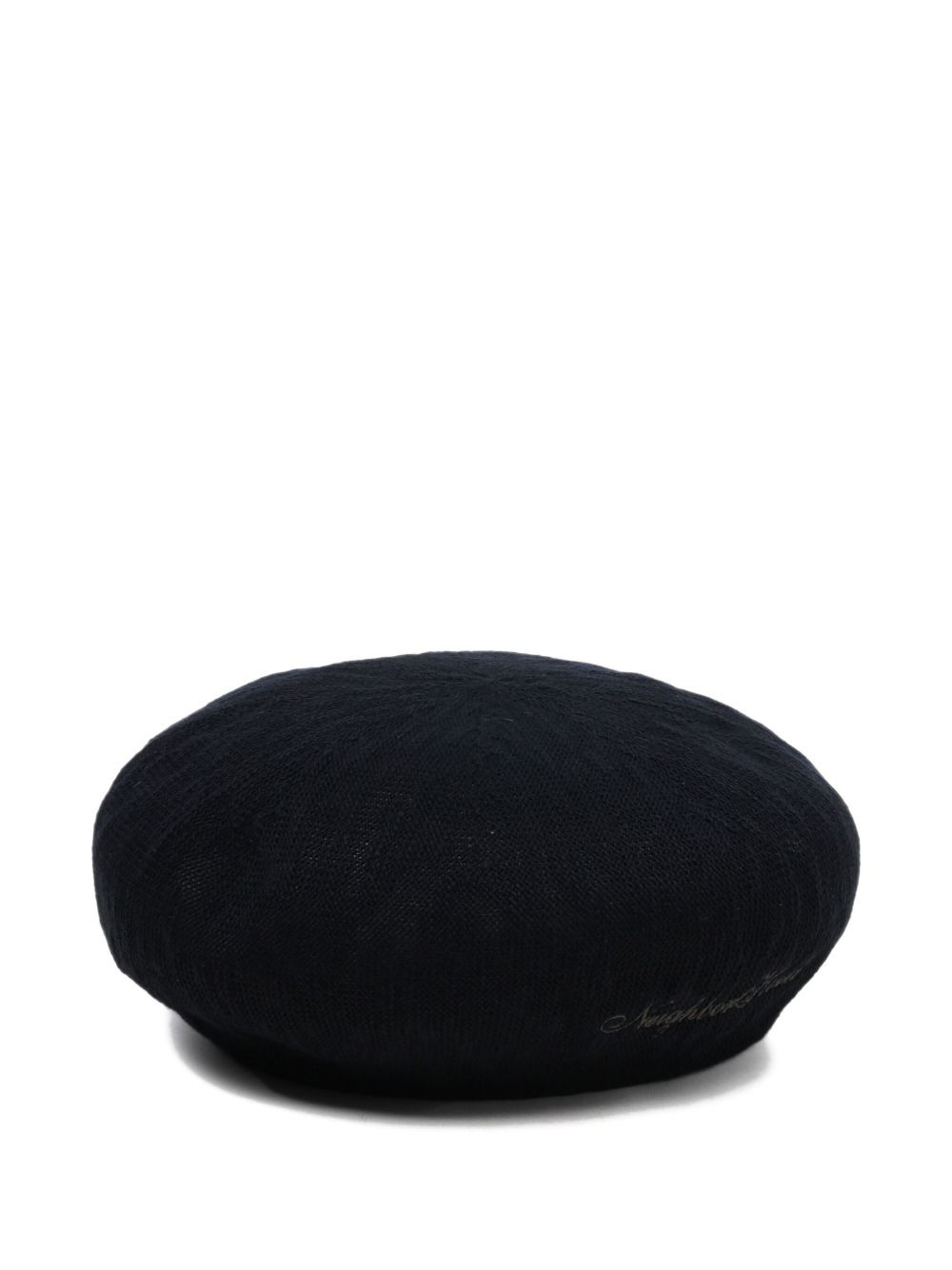 embroidered cotton-blend beret - 3
