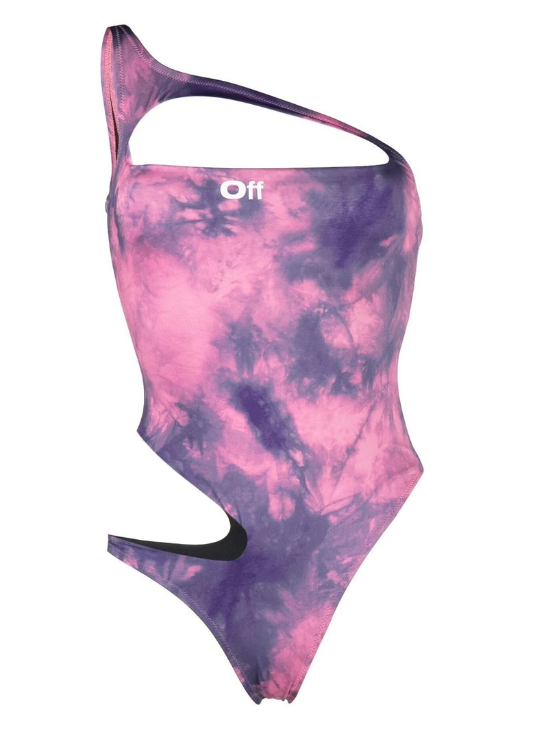 cut-out tie-dye swimsuit 1