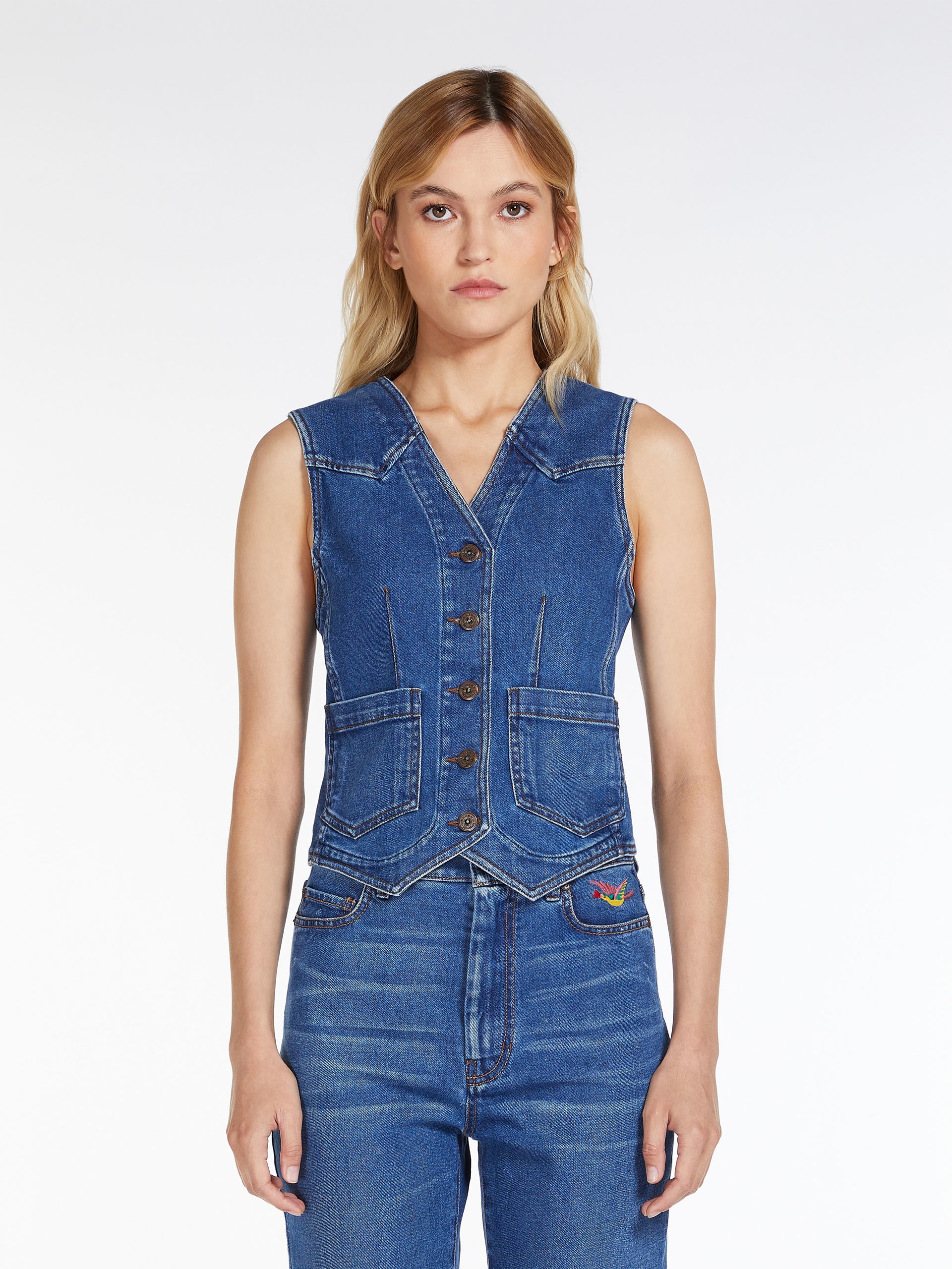 BOLIVIA Denim gilet - 3
