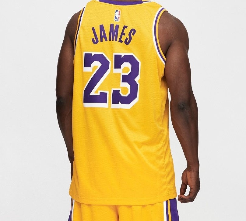 Nike LeBron James Icon Edition Swingman Los Angeles Lakers Yellow AA7099-741 - 5
