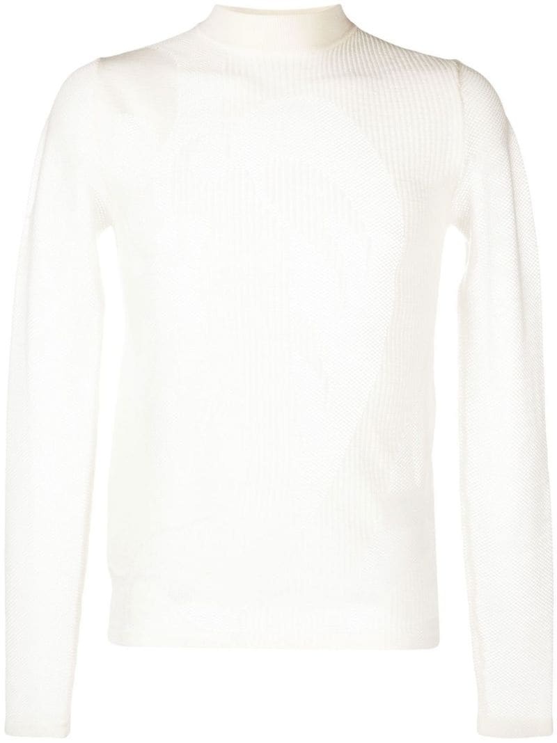 Phoenix mesh-panelled jumper - 1