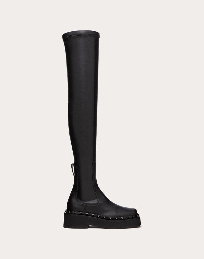 ROCKSTUD M-WAY OVER-THE-KNEE BOOT IN STRETCH SYNTHETIC MATERIAL 50 MM 1
