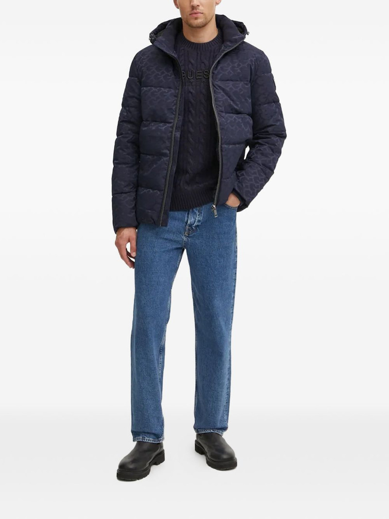 GUESS USA 4G-chain logo puffer jacket outlook