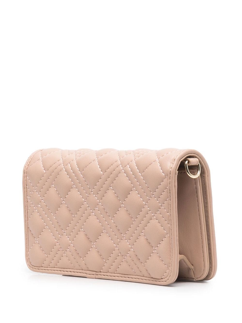 quilted logo-letter crossbody bag - 3