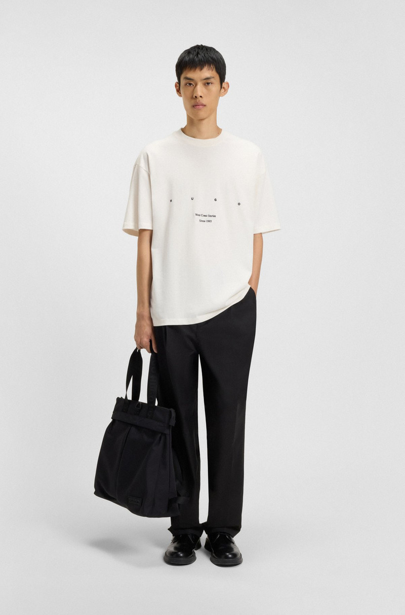 HUGO COTTON-JERSEY T-SHIRT WITH LA ARTWORK outlook