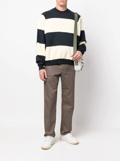 SUNNEI striped crew-neck sweatshirt outlook