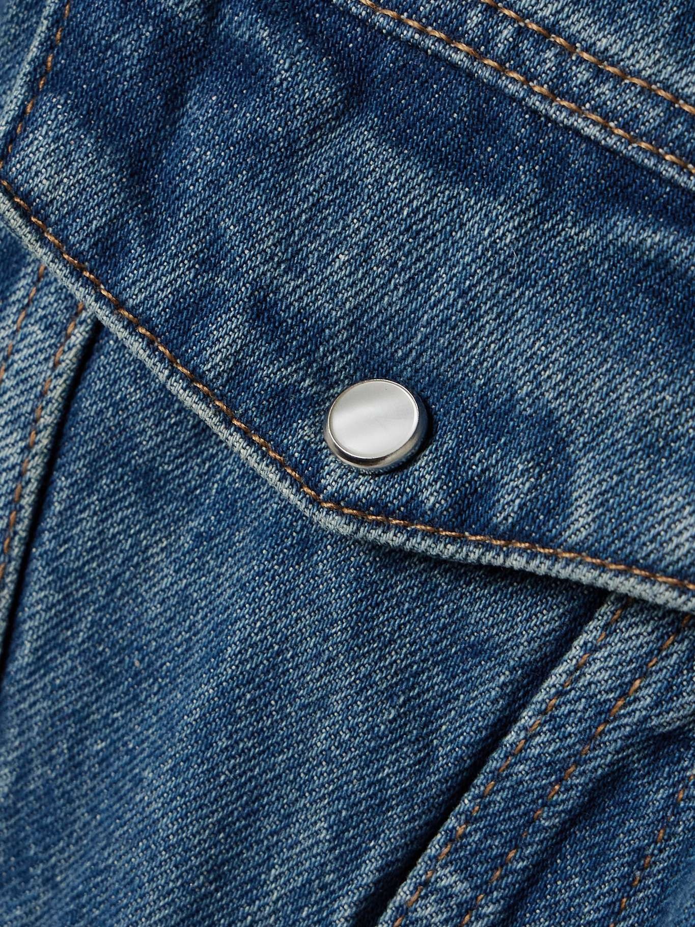 Contour denim jacket Indigo - 4