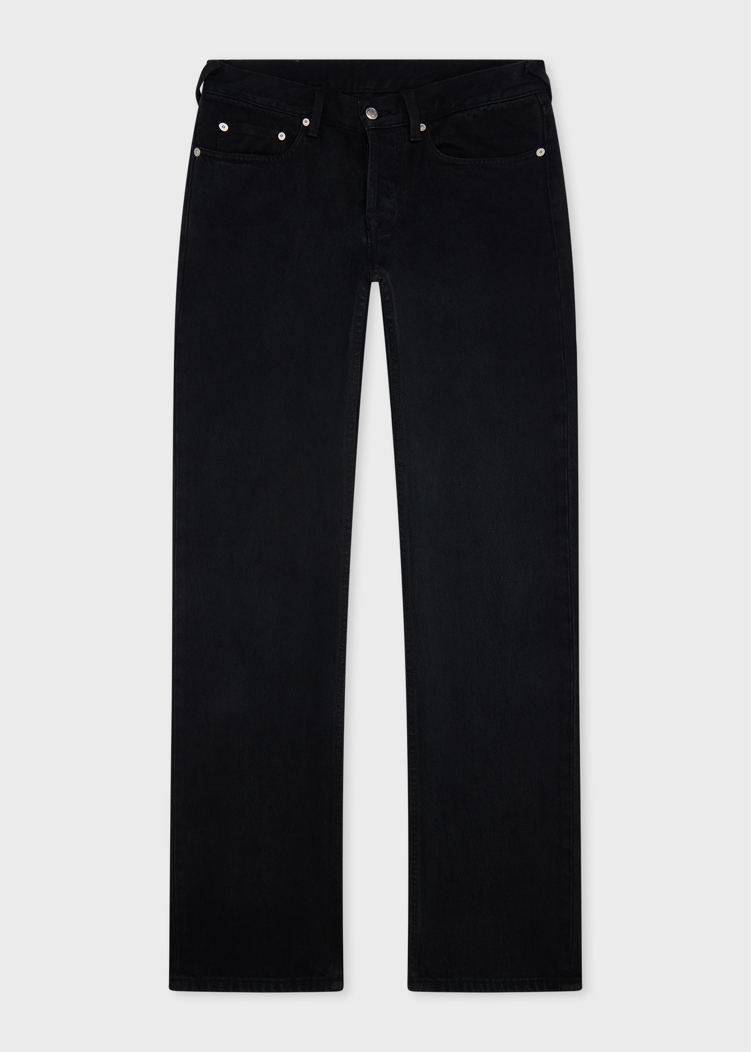 Straight-Fit Black Jeans - 1