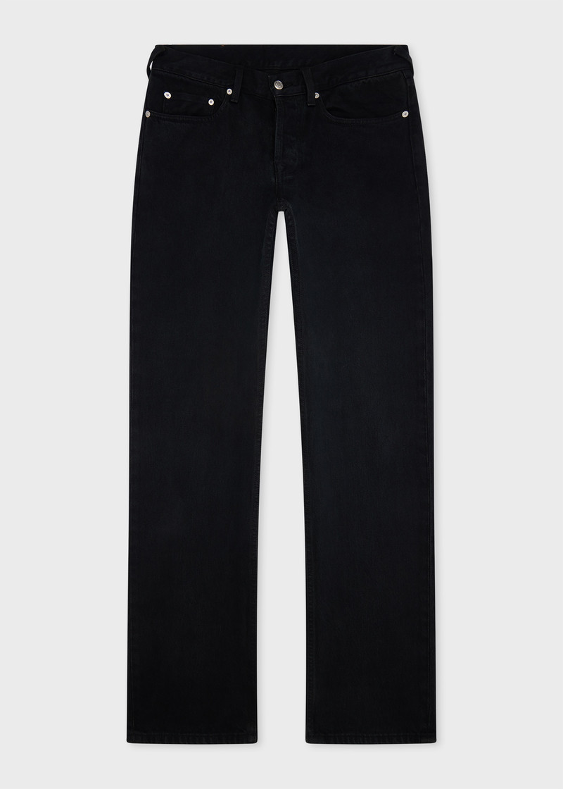 Straight-Fit Black Jeans 1