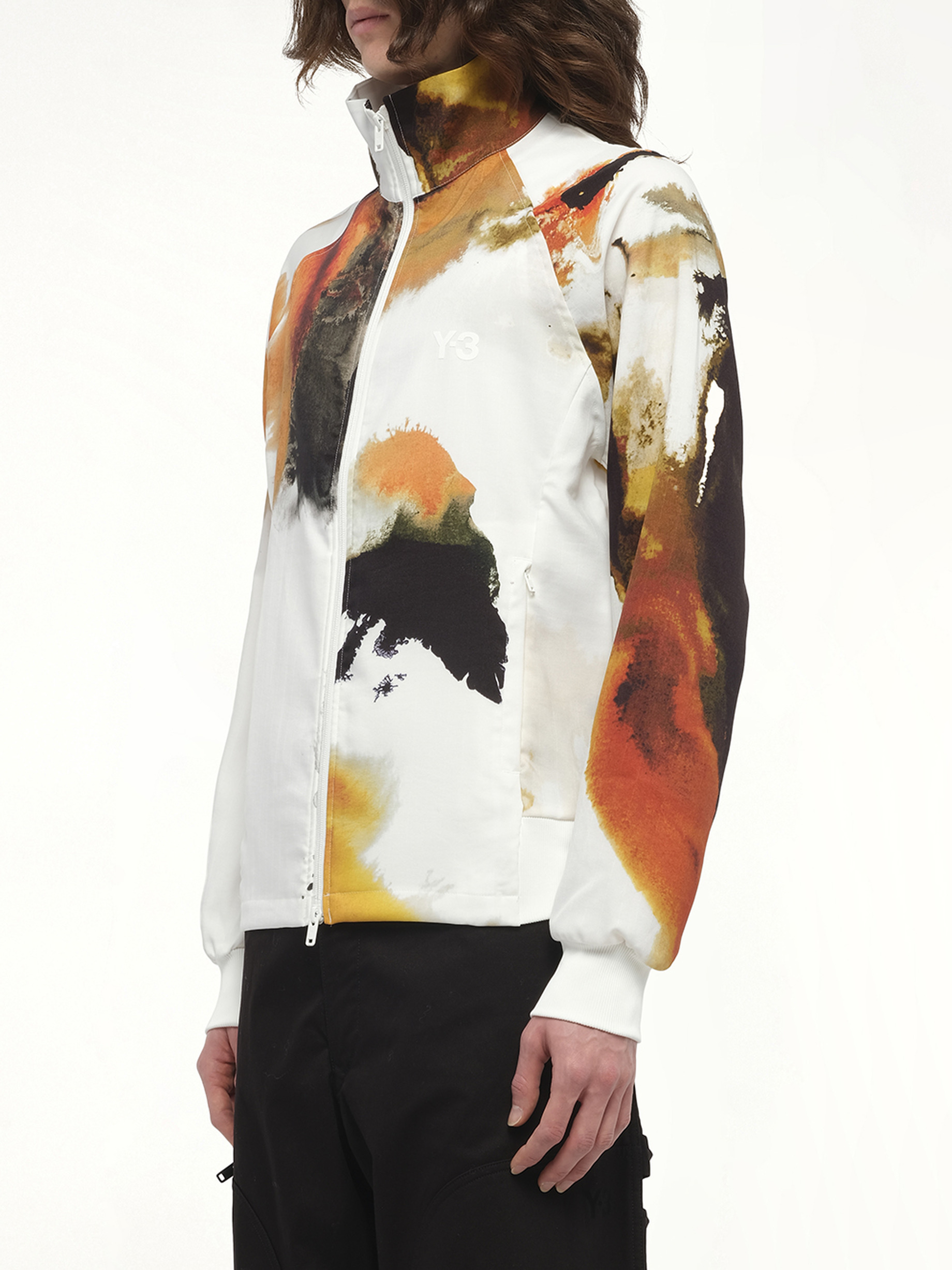 Aop Track Top 3-Stripes in White - 5