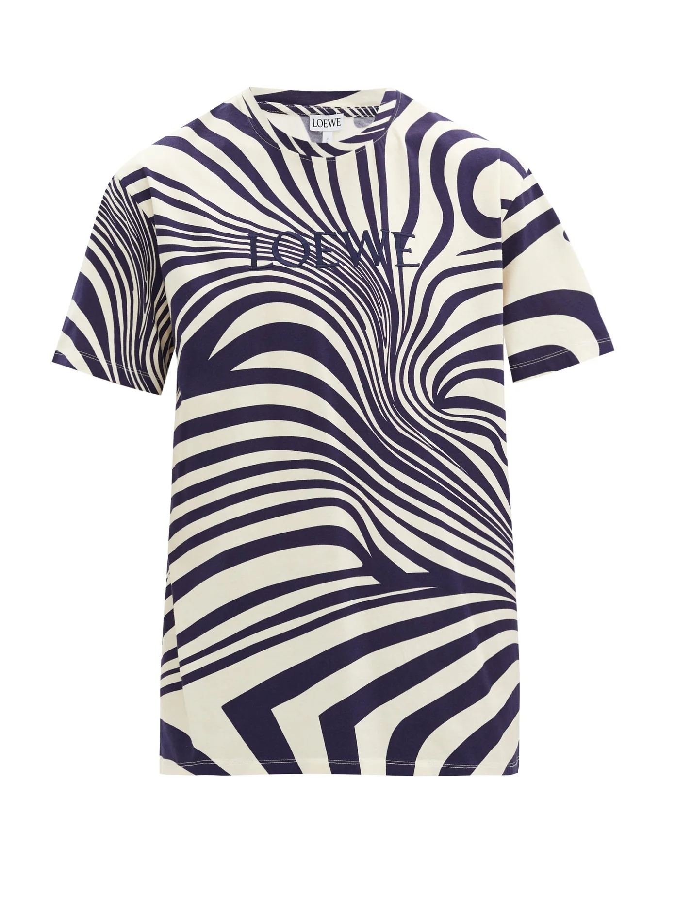 Psychedelic logo-print cotton T-shirt - 1