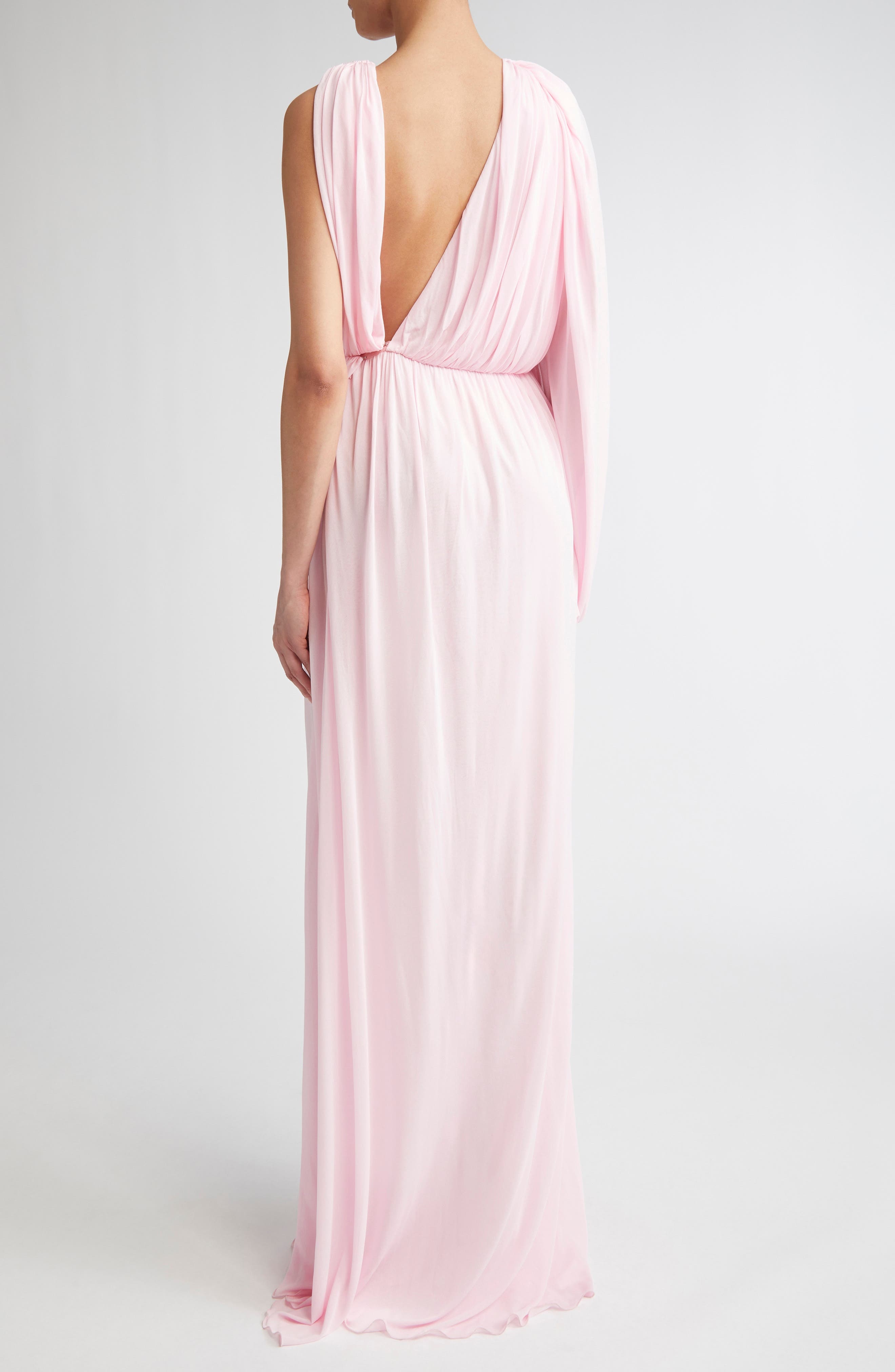 Giambattista Valli Draped One-Shoulder Gown in Pale Rose at Nordstrom - 2